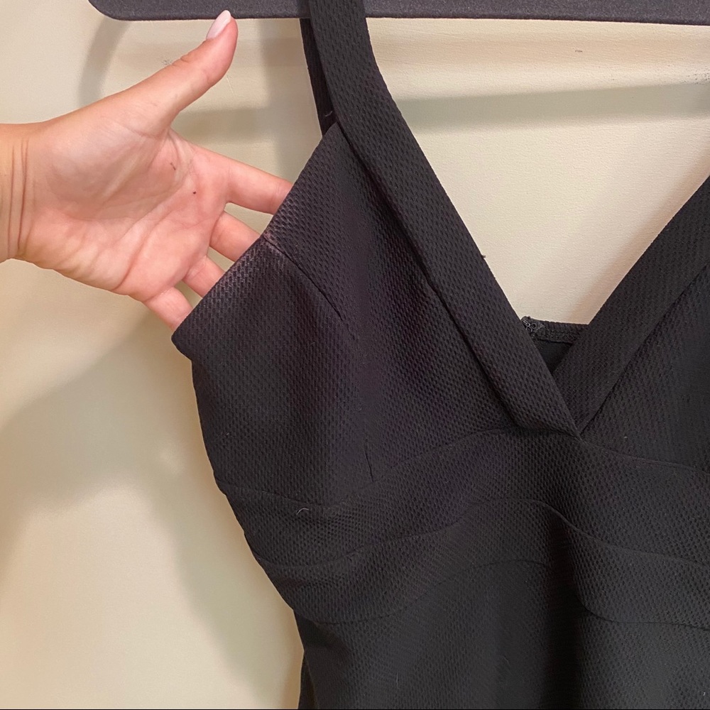 Forever21 Black V-Neck Bodycon Mini Dress - Picture 3 of 5